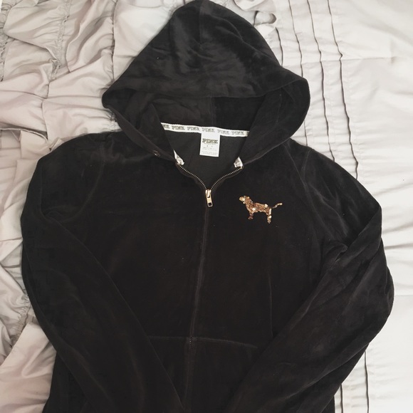 PINK Victoria's Secret Sweaters - Velvet/plush VS hoodie!